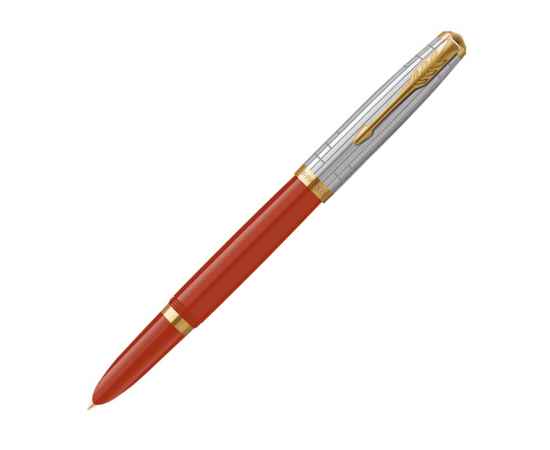 Ручка перьевая Parker 51 Premium, F/M, 2169072, Цвет: золотистый,красный,серебристый
