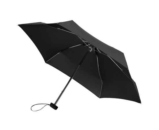 Зонт складной Unit Five, черный, Цвет: черный, Размер: длина 52 см, изображение 2