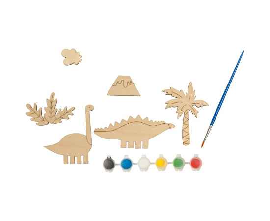 Развивающий эко-пазл Wood Games, динозавры, изображение 3