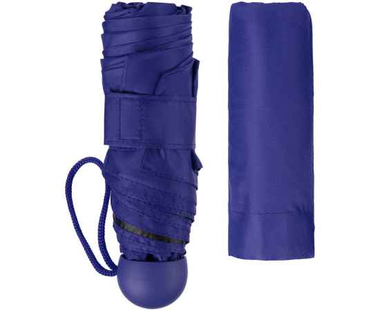 Складной зонт Cameo, механический, синий, Цвет: синий, Размер: длина 52, изображение 4
