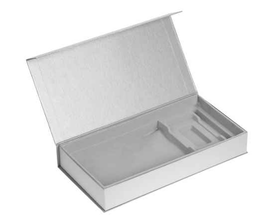Коробка Planning с ложементом под набор с планингом, ежедневником, ручкой и аккумулятором, серебристая, Цвет: серый