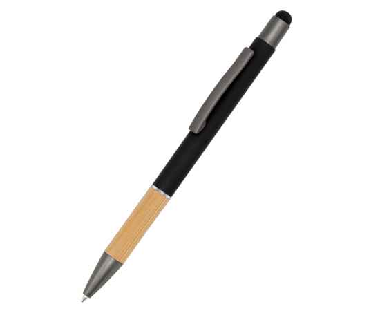 Ручка металлическая Сайрис софт-тач, черная, Цвет: черный