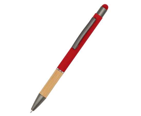 Ручка металлическая Сайрис софт-тач, красная, Цвет: красный