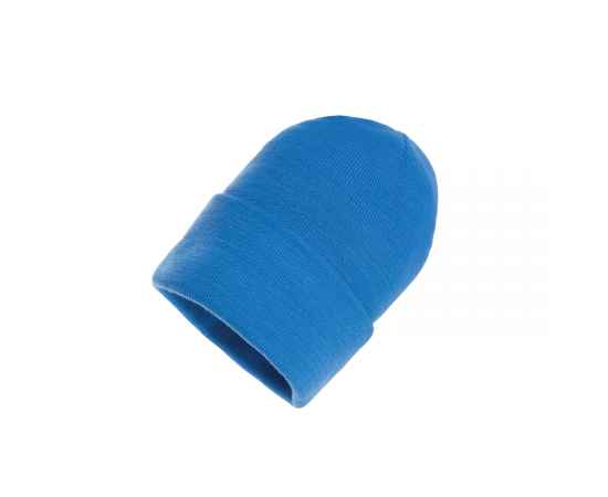 Шапка Impact из Polylana® AWARE™ с отворотом, Синий, Цвет: безмятежный синий,, Размер: , высота 21 см., диаметр 23,5 см.