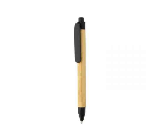 Ручка с корпусом из переработанной бумаги FSC®, Черный, Цвет: черный,, Размер: , высота 13,9 см., диаметр 1,1 см.