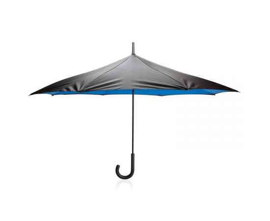 Механический двусторонний зонт d115 см, синий,, Цвет: синий, Размер: , ширина 4,5 см., высота 85 см., диаметр 115 см., изображение 2