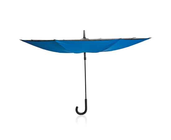 Механический двусторонний зонт d115 см, синий,, Цвет: синий, Размер: , ширина 4,5 см., высота 85 см., диаметр 115 см., изображение 3
