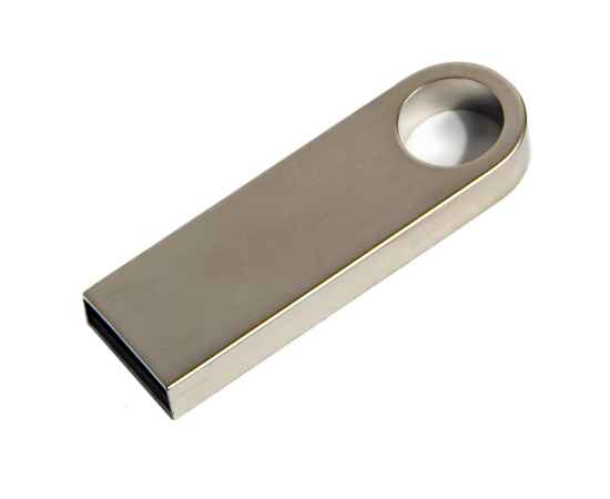 USB flash-карта SMART (16Гб), серебристая, 3,9х1,2х0,4 см, металл