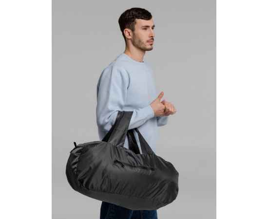 Складная дорожная сумка Wanderer, темно-серая, Цвет: серый, Размер: 61x28x26 с, изображение 10