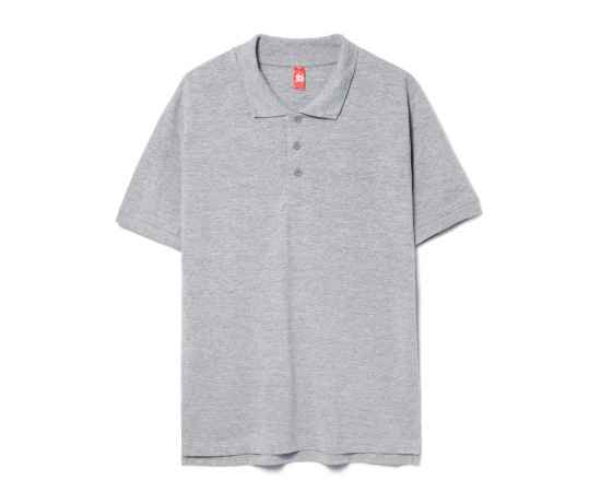 Рубашка поло мужская Adam, серый меланж, размер S, Цвет: серый, серый меланж, Размер: S