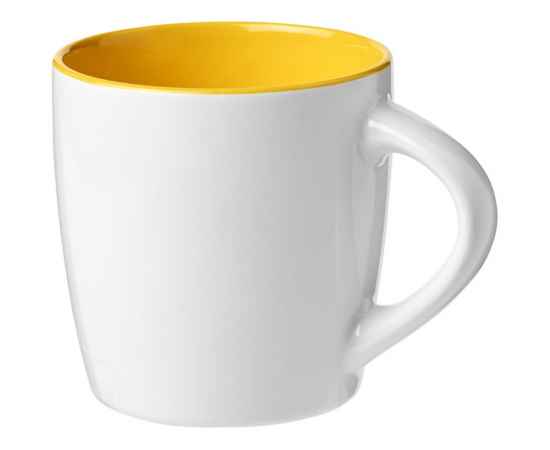 Керамическая чашка Aztec, 10047705, Цвет: белый,желтый, Объем: 340