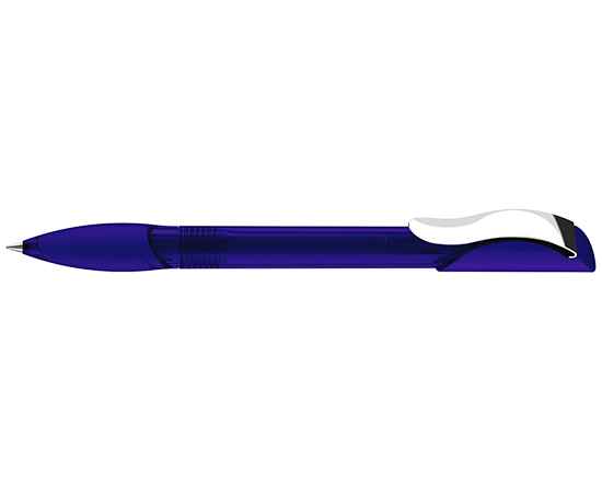 2419 ШР Hattrix Clear Soft grip Clip Metal синий 2735, Цвет: синий