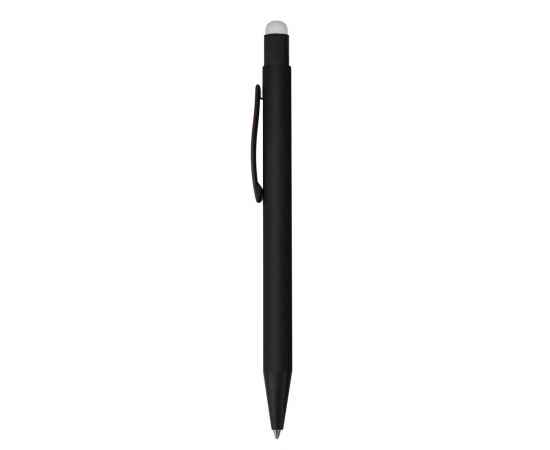 Ручка шариковая Raven (черная с серебристым), Цвет: черный с серебристым