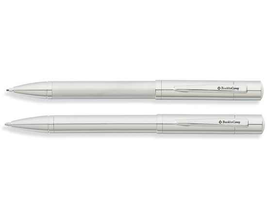 Набор FranklinCovey Greenwich: шариковая ручка и карандаш 0.9мм. Цвет - хромовый матовый.