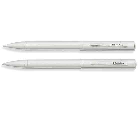 Набор FranklinCovey Greenwich: шариковая ручка и карандаш 0.9мм. Цвет - хромовый.
