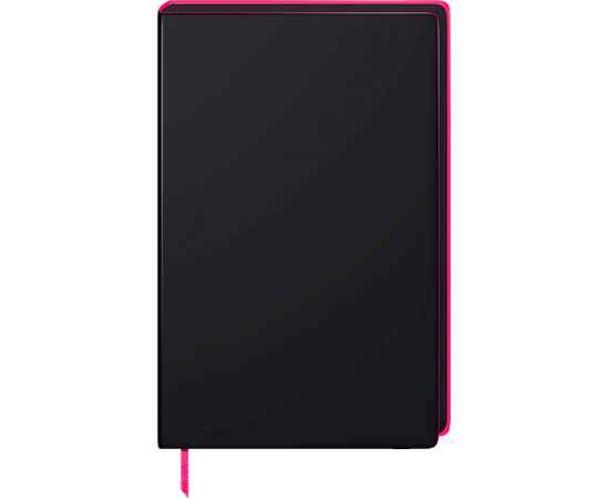 Блокнот Brunnen Premium Neon, точка, 90 гр/м2, 12.5 x 19.5 см, 96 листов, розовая окантовка, черный Черный, Цвет: черный, Размер: 12.5 х 19.5 см