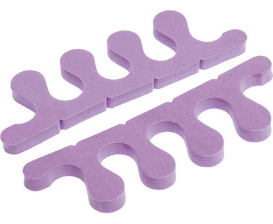 Разделители Dewal Beauty для пальцев фиолетовые, 13,3 x 4,2 x0,8 см 1 пар