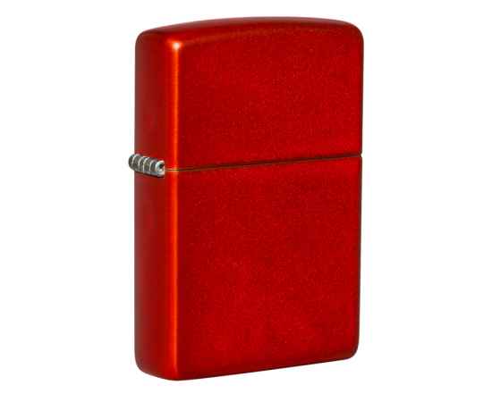 Зажигалка ZIPPO Classic с покрытием Metallic Red, латунь/сталь, красная, матовая, 38x13x57 мм
