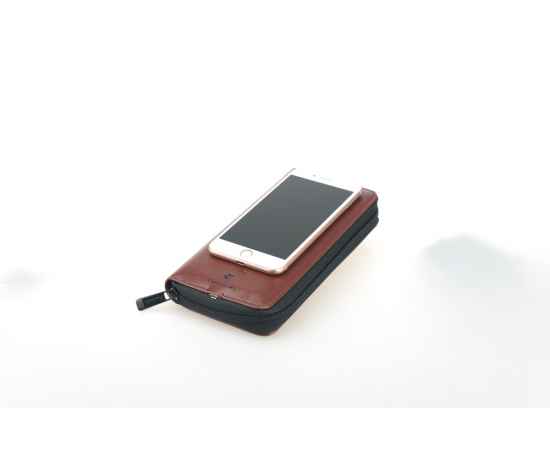 Кошелек Pierre Cardin с рower bank, коричневый, 20,5 х 11,0 х 3,0 см