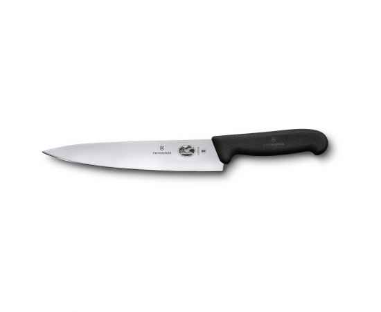 Нож разделочный VICTORINOX Fibrox с лезвием 22 см, чёрный