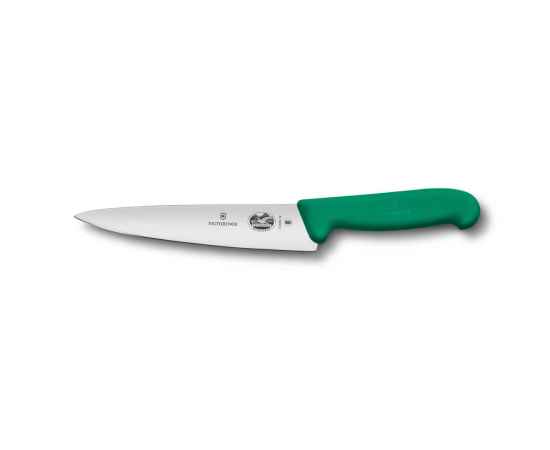 Нож разделочный VICTORINOX Fibrox с лезвием 19 см, зелёный