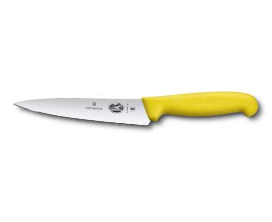 Нож разделочный VICTORINOX Fibrox, 15 см, жёлтый