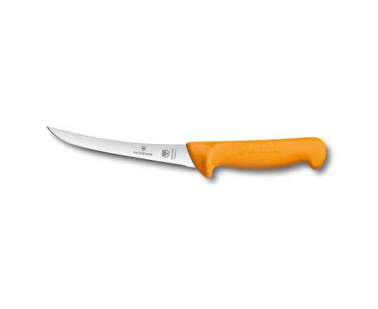 Нож обвалочный VICTORINOX Swibo с изогнутым лезвием 16 см, жёлтый