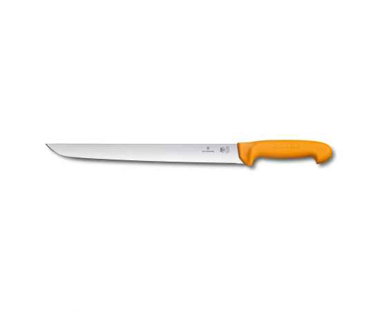 Нож для отбивной и стейка VICTORINOX Swibo с прямым лезвием 31 см, жёлтый