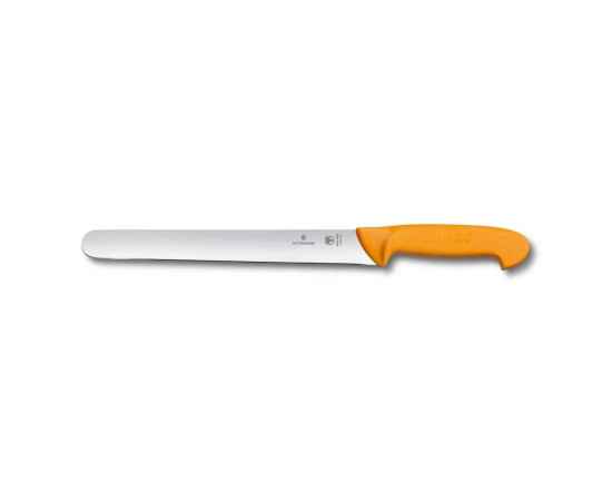 Нож для резания ломтиками VICTORINOX Swibo, лезвие с закруглённым кончиком, 25 см, жёлтый