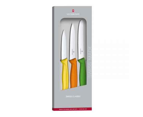 Набор из 3 ножей VICTORINOX Swiss Classic: 2 ножа для овощей 8 и 10 см, столовый нож 11 см