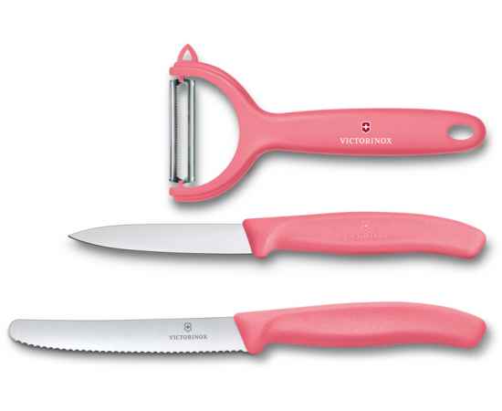Набор из 3 ножей VICTORINOX Swiss Classic: нож для томатов, столовый нож 11 см, нож для овощей 8 см