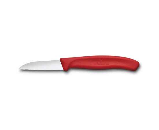 Нож для овощей и фруктов VICTORINOX SwissClassic с прямым лезвием 6 см, красный