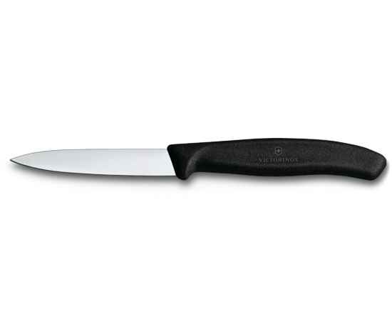 Нож для овощей VICTORINOX SwissClassic, 8 см, с заострённым кончиком, чёрный