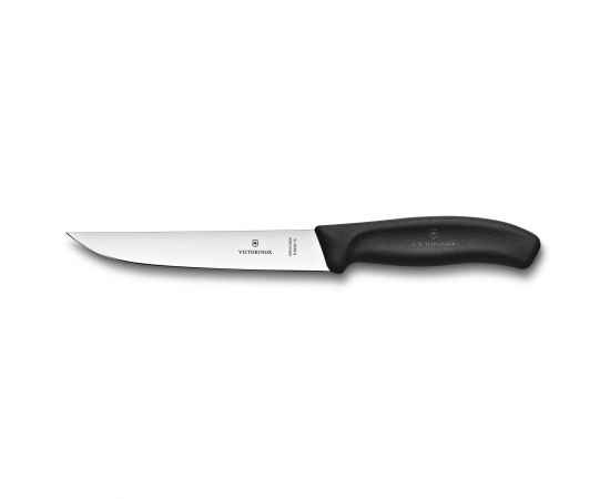 Нож разделочный VICTORINOX SwissClassic с узким прямым лезвием 15 см, чёрный