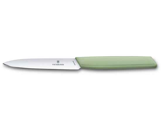 Нож для овощей VICTORINOX Swiss Modern, 10 см, нержавеющая сталь / синтетический материал, зелёный
