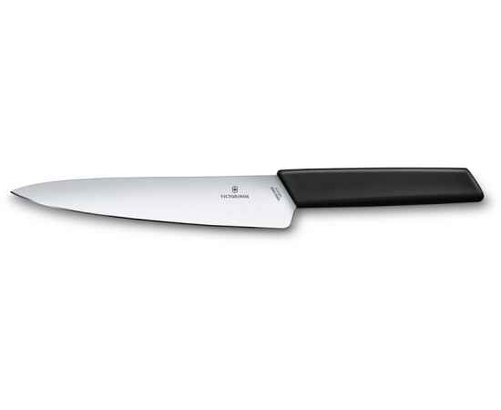 Нож разделочный VICTORINOX Swiss Modern, 19 см, нержавеющая сталь / синтетический материал, чёрный