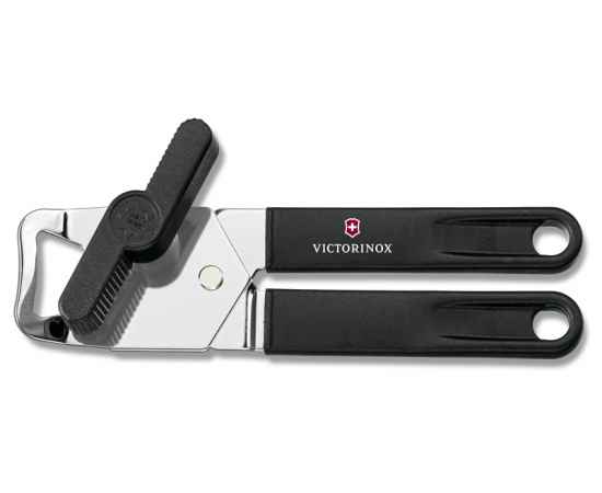 Консервный нож VICTORINOX универсальный, сталь/пластик, чёрный