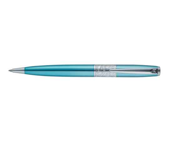 Ручка шариковая Pierre Cardin BARON. Цвет - бирюзовый металлик. Упаковка В.
