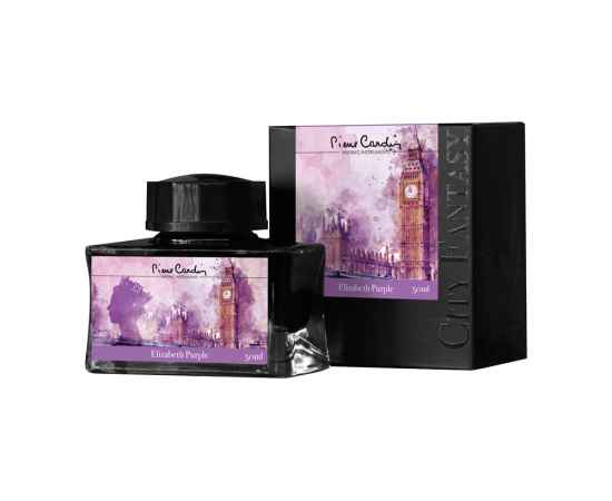 Флакон чернил Pierre Cardin 50мл, серия CITY FANTASY цвет Elizabeth Purple (Лиловый Элизабет)
