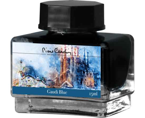 Флакон чернил Pierre Cardin 15мл, серия CITY FANTASY цвет Gaudi Blue (Синий Гауди)
