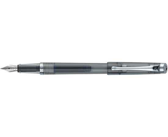 Ручка перьевая Pierre Cardin I-SHARE. Цвет - серый прозрачный.Упаковка Е-2.