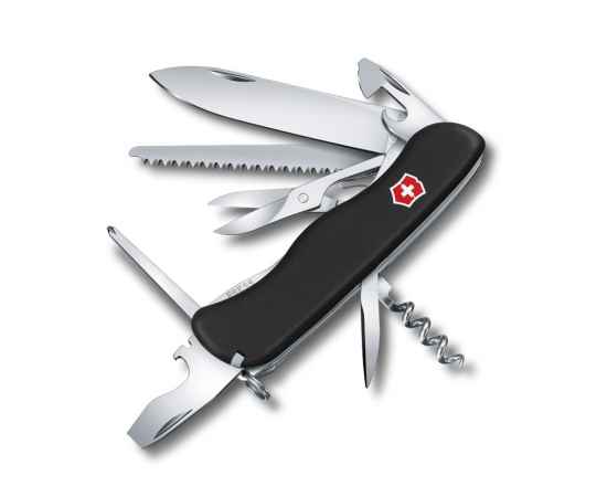 Нож перочинный Outrider, 111 мм, 14 функций, 601124, Цвет: черный