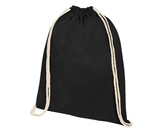 Рюкзак со шнурком Tenes из хлопка 140 г/м², 5-12057590, Цвет: черный
