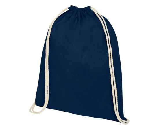 Рюкзак со шнурком Tenes из хлопка 140 г/м², 5-12057555, Цвет: темно-синий