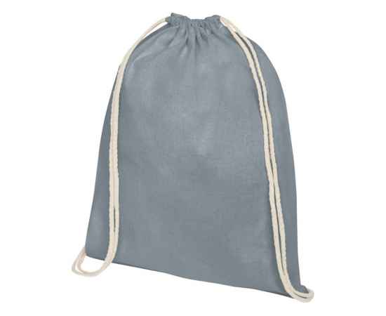 Рюкзак со шнурком Tenes из хлопка 140 г/м², 5-12057582, Цвет: серый