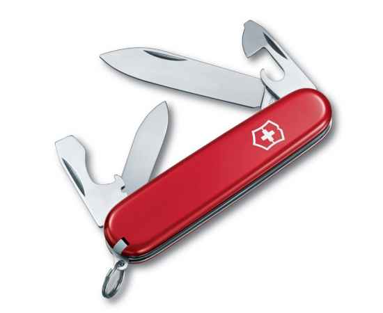 Нож перочинный VICTORINOX Recruit, 84 мм, 10 функций, красный
