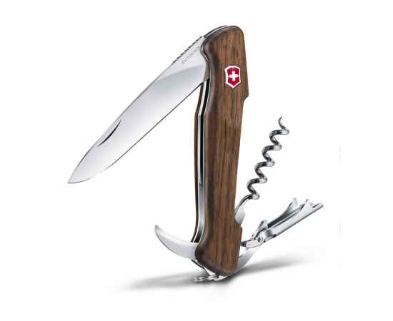 Нож перочинный VICTORINOX Wine Master, 130 мм, 6 функций, с фиксатором, рукоять из орехового дерева