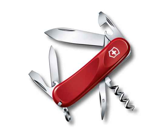 Нож перочинный VICTORINOX Evolution 10, 85 мм, 13 функций, красный