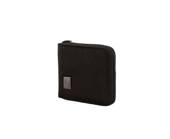 Бумажник VICTORINOX Bi-Fold Wallet, на молнии, чёрный, нейлон 800D, 11x1x10 см