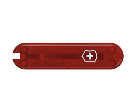 Передняя накладка для ножей VICTORINOX 58 мм, пластиковая, полупрозрачная красная